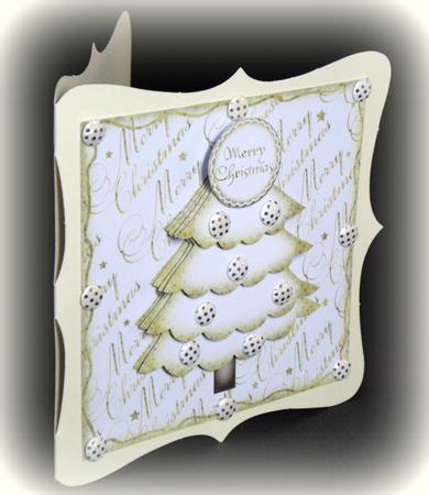Cute Christmas Tree Large Square Topper 1 by Dianne Jackson