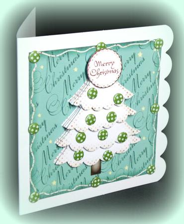 Cute Christmas Tree Large Square Topper 3 by Dianne Jackson