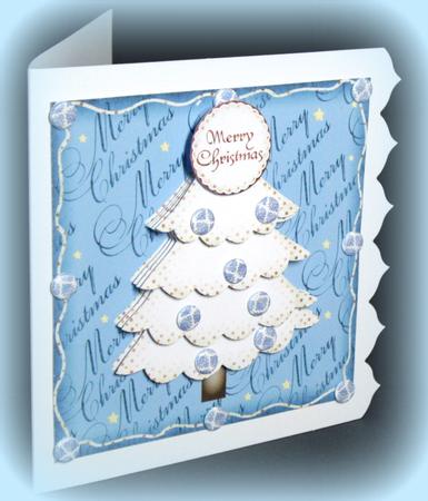 Cute Christmas Tree Large Square Topper 4 by Dianne Jackson