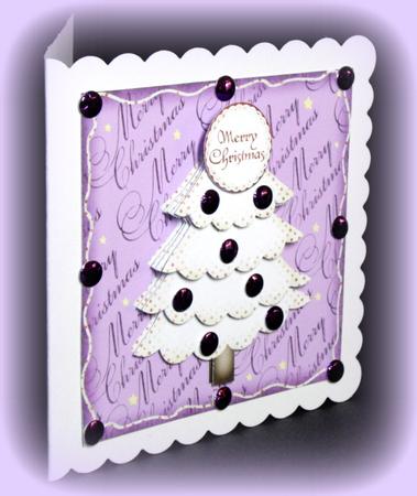 Cute Christmas Tree Large Square Topper 5 by Dianne Jackson