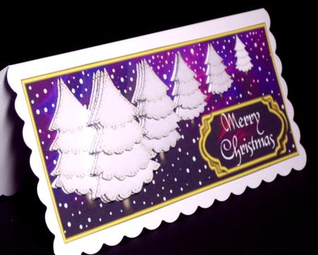 Cute Christmas Trees Dl Topper with Decoupage 12 by Dianne Jackson