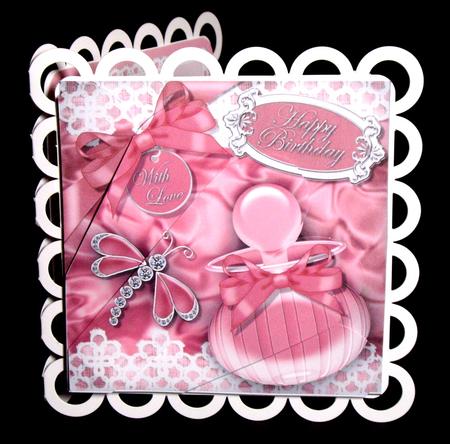 8 x 8 Perfume Lace & Dragonflies Fan Pyramage Kit by Dianne Jackson
