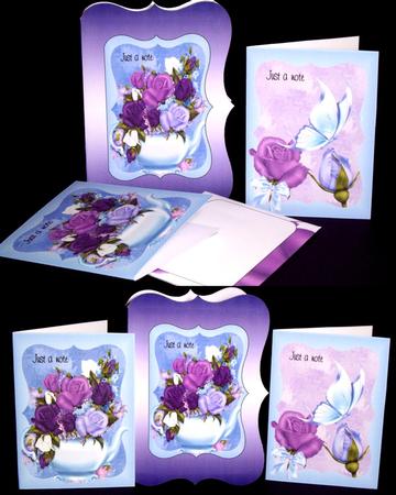 Floral Teapot Notelet Set by Dianne Jackson