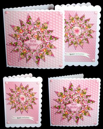 Floral Surprise Pink Roses Matching Backing Paper by Dianne Jackson