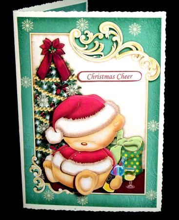 Boozy Christmas Topper, Decoupage & Insert 2 Sheet Mini Kit by Dianne Jackson