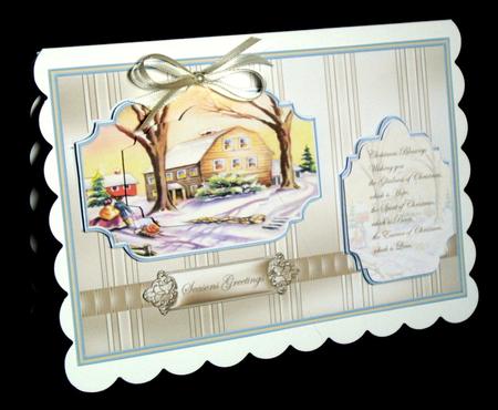 Vintage Christmas Sledge Ride by Dianne Jackson