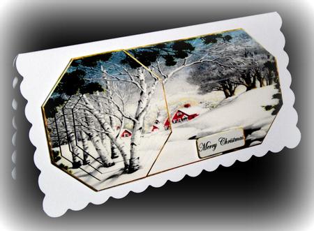 Snow Covered Village at Christmas by Dianne Jackson