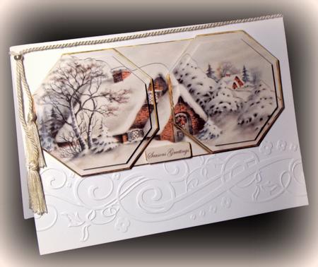 Vintage House at Christmas by Dianne Jackson