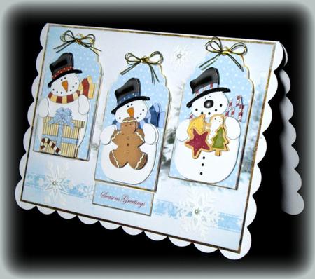 Three Happy Snowman Mini Kit by Dianne Jackson