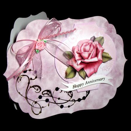 2 Beautiful Rose Plaques with Decoupage by Dianne Jackson