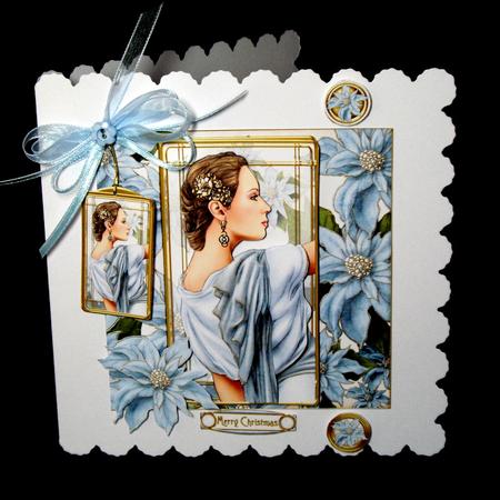 Art Deco Pandore (light Blue) 8x8 Mini Kit by Dianne Jackson
