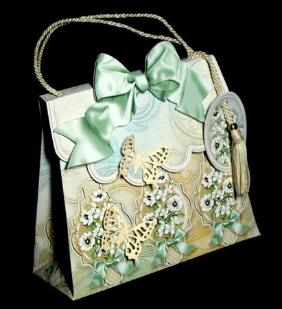 Handbag Gift Box Shabby Chic Floral by Dianne Jackson
