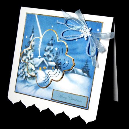Stars at Night Vintage Card Front by Dianne Jackson