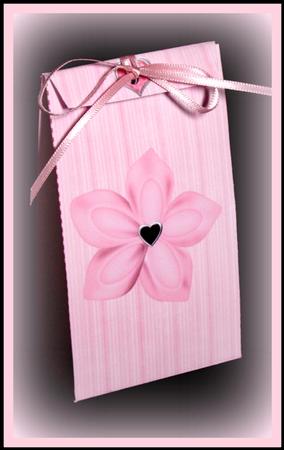 Pretty Pink Heart Flower Pinch Bag by Dianne Jackson