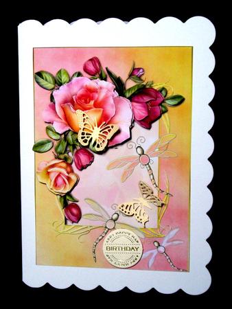 Romantica Roses & Dragonflies + Decoupage by Dianne Jackson