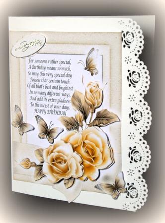 Peach Birthday Rose by Dianne Jackson