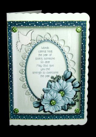Overcomeing the Pain Card Topper by Dianne Jackson