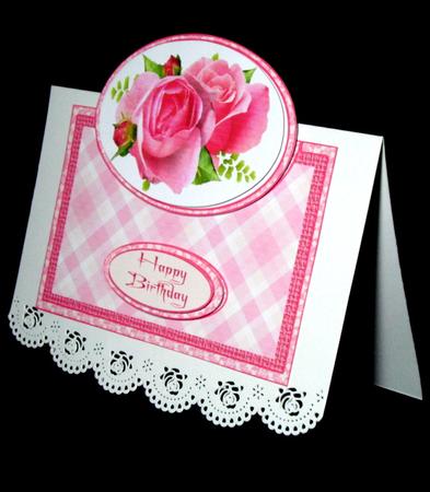 Pink Roses Over the Edge- Mother by Dianne Jackson