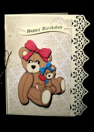 2 Cute Teddy Bear Notelets by Dianne Jackson