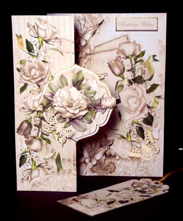 Coffee Cream Rose No Hole Fold Back Mini Kit by Dianne Jackson