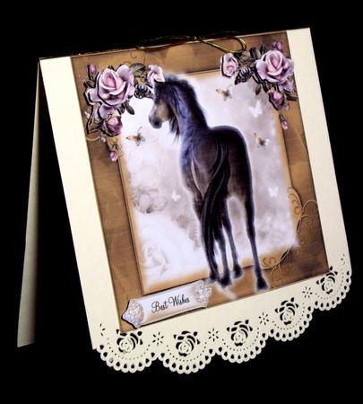 True Beauty 8x8 Horse Card Topper by Dianne Jackson