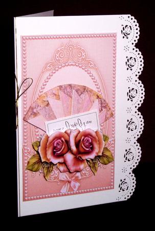 Classic Vintage Roses and Fan Toppers by Dianne Jackson