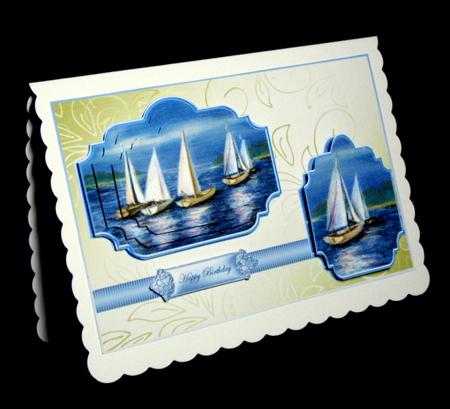 Sailing on the River Card Front by Dianne Jackson