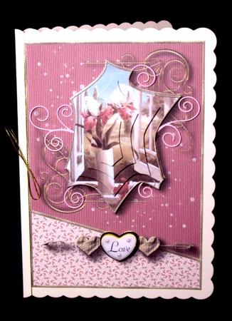 Blushing Iris Card Topper 1 by Dianne Jackson