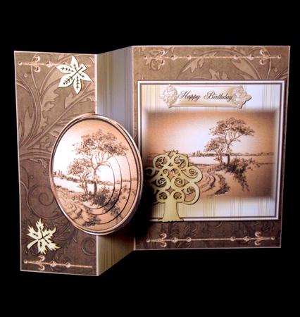 Masculine No Holes Fold Landscape Scene Mini Kit by Dianne Jackson