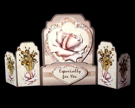 Satin Rose Gatefold Pocket Card Mini Kit by Dianne Jackson