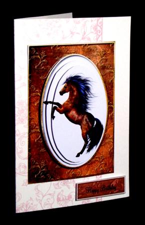 Majestic Rearing Wild Horse by Dianne Jackson