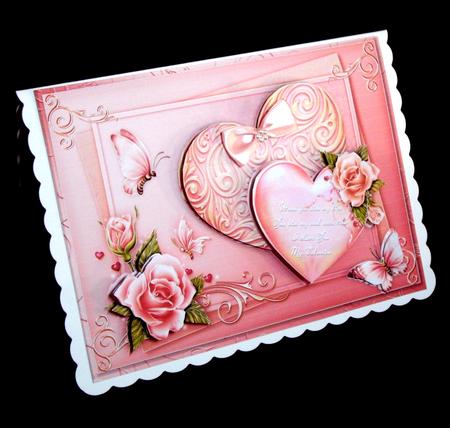 Love Hearts - Card Front with Step by Step by Dianne Jackson