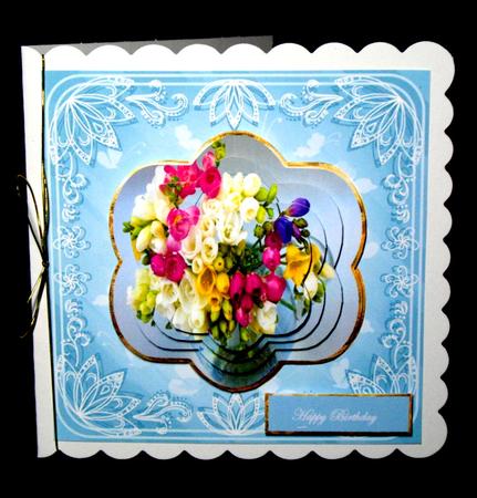 Vase of Freesias for Mothering Sunday by Dianne Jackson