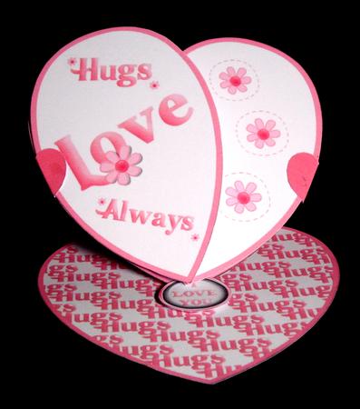 Love Hugs Always Heart Easel Mini Kit by Dianne Jackson
