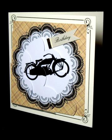 Vintage Harley-davidson Shell Edged Corner Stacker by Dianne Jackson