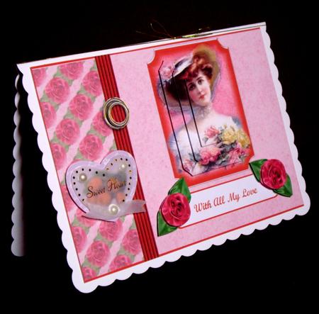 Roses for You Card Front by Dianne Jackson