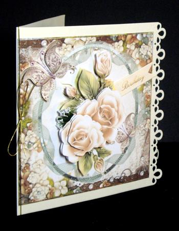 Pearl Rose Card Front by Dianne Jackson