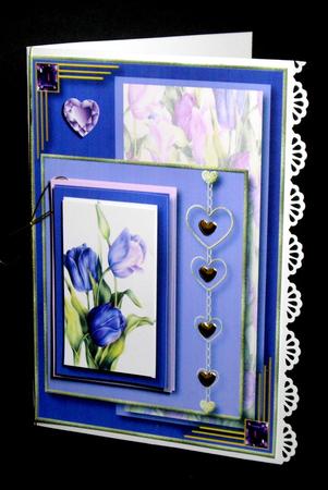 Tip Toe Tulips Card Topper 3 by Dianne Jackson