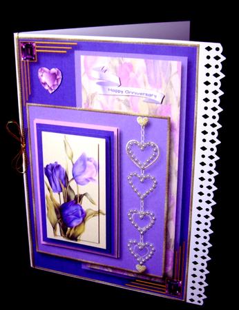 Tip Toe Tulips Card Topper 1 by Dianne Jackson