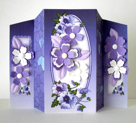 Pansy Pearls and Stained Glass by Dianne Jackson