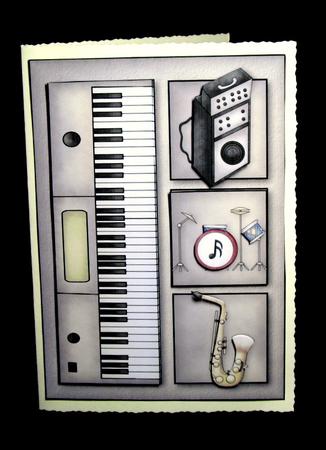 Music Card Front by Dianne Jackson