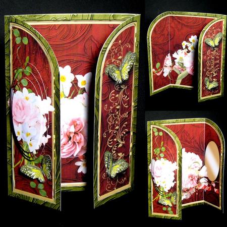 Pink Posy 5 x 7 Gatefold Mini Kit by Dianne Jackson