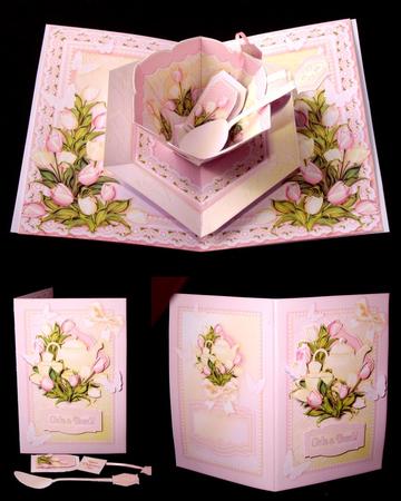 Time for Tea Pop-up Kit - Spring Tulips and Butterflies by Dianne Jackson