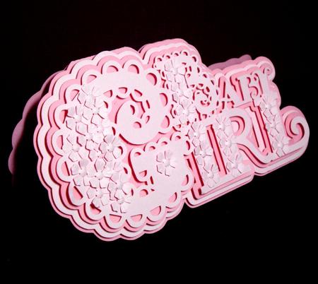 Scalloped Layered Baby Girl Topper by Dianne Jackson