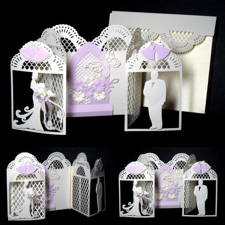 Wedding Delight Door Card - Robo/cameo by Dianne Jackson
