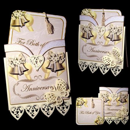 Dusky Bells Anniversary Vintage Pocket Pull Card Kit by Dianne Jackson