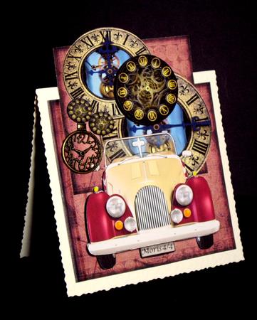 Over the Top Vintage Car & Clocks by Dianne Jackson