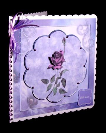 Purple Rose 8x8 Mini Kit by Dianne Jackson