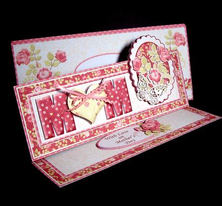 Shabby Chic Easel Card Kit for Mum Mom or Mam by Dianne Jackson
