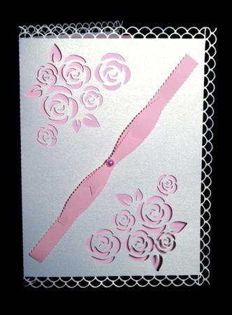 Paper Bow Rose Card by Dianne Jackson